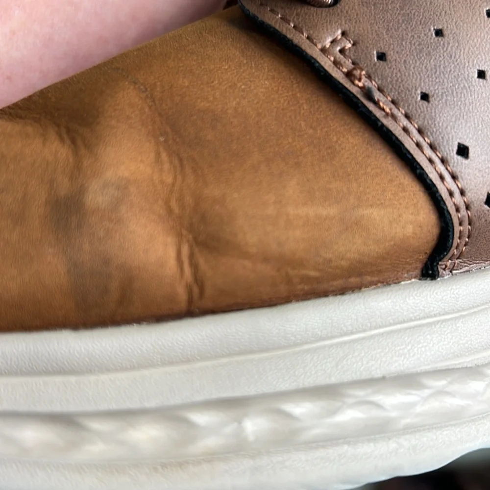 Skechers slip in Men's Tan Oxford Shoes - Picture 6 of 6